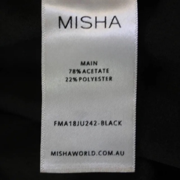 NWT MISHA Josie Black Lace High Nice Pantsuit Jumpsuit Size 0 Cocktail - Picture 15 of 15